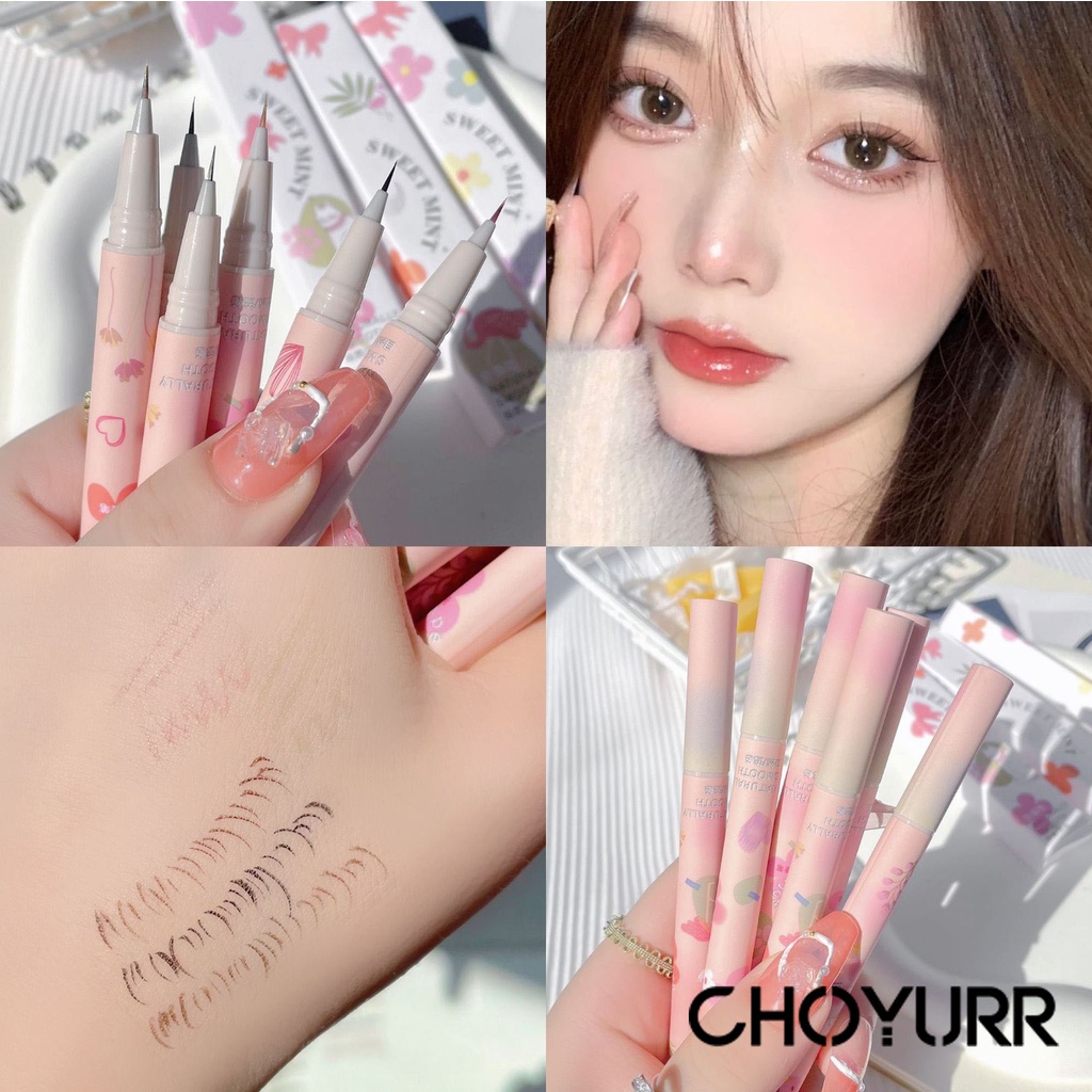 【COD】 Eyeliner Liquid Lying Silkworm Pen Waterproof Quick-Drying Non-Smudge Very Thin Head Anti Air Long-lasting Eyeliner-CH