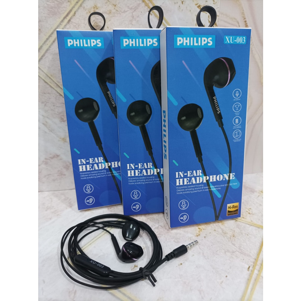 HEADSET HANDSFREE PHILIPS XU-003 MEGA SUPER BASS