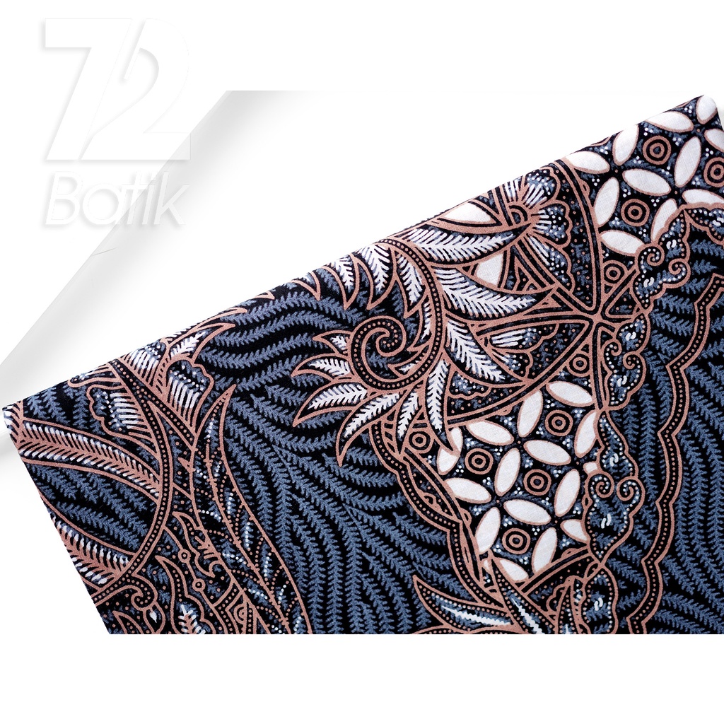 KAIN BATIK KATUN Premium Motif Kembang Laskar Warna Abu Grey 723164 Cap 72 Jarik Jarit Samping Kebat Panjang Batik Katun Modern Premium Bahan Seragam Batik Pernikahan Kantor Keluarga Murah Kamen Jadi Batik Bali Lembaran