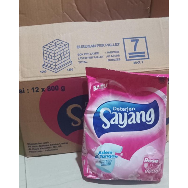 Detergen Bubuk Sayang 800gr