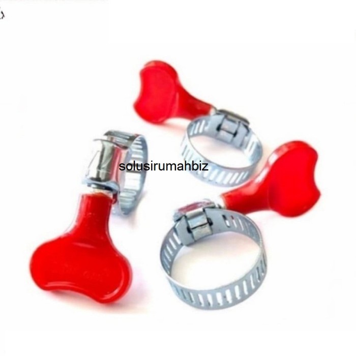 KLEM CLAMP 7/8 SELANG GAS KUPU BUTTERFLY kupu-kupu 7/8&quot; sampai 22mm - random warna