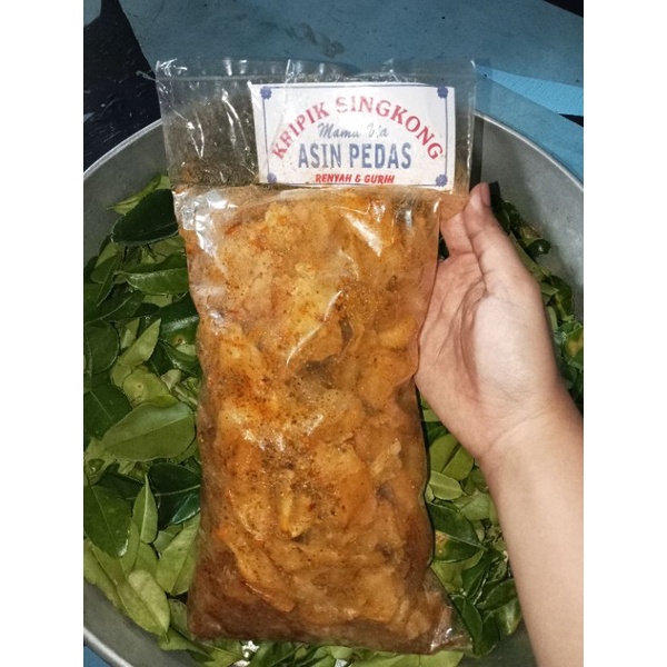 

Keripik singkong Pedas jeruk purut