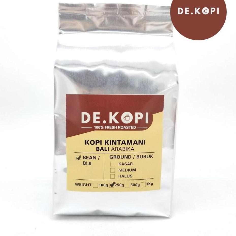 

➳ Kopi Asli Bali Kintamani Arabica 250 Gram Aroma Semerbak Fresh Roasted Bean ✥