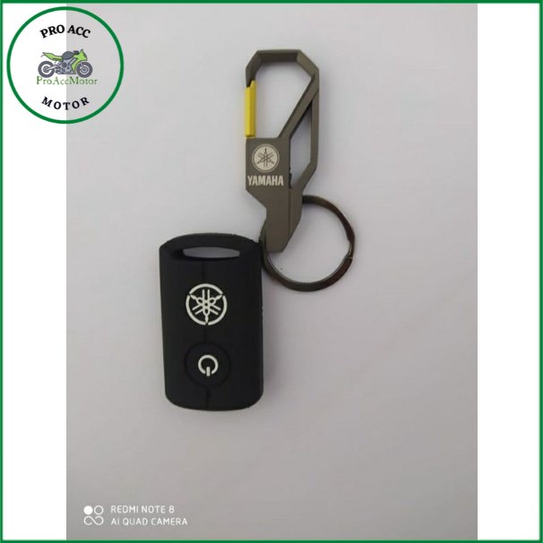 Paket Gantungan kunci smartkey + cover remot Grand Filano 125 2020 2023 Aerox lexi Xmax pro acc motor (bisa cod)