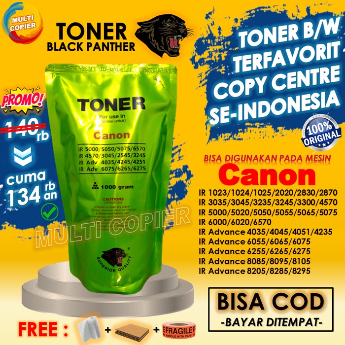 

[[JNT COD]] Toner Canon Black Panther Original Serbuk Tinta Mesin Fotocopy iR iRA