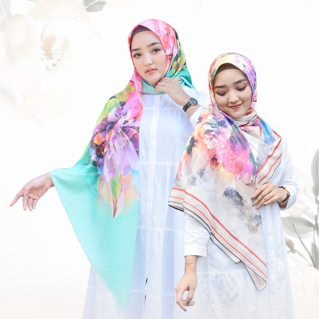 Kerudung Segi Empat 110x110 | Hijab Voal Premium | Jilbab GLADIOLA Series