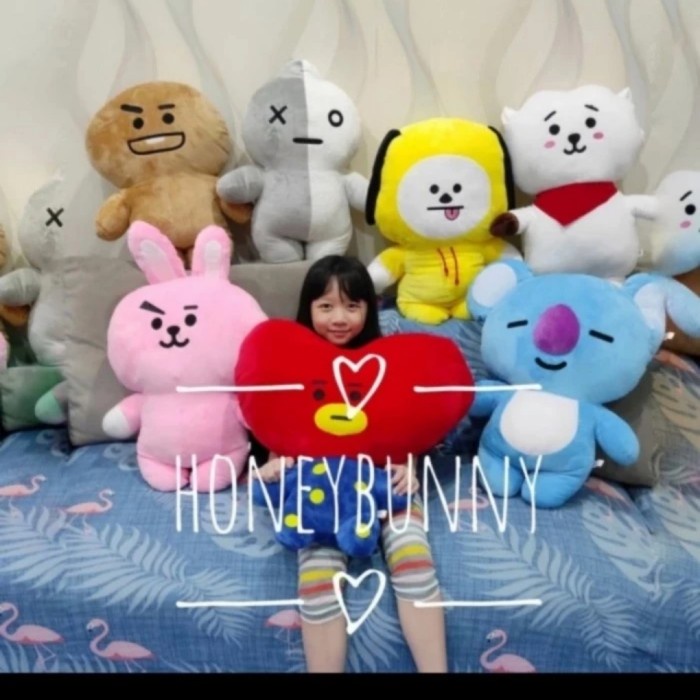 BONEKA KOREA STANDING JUMBO JUNGKOOK COOKY TATA CHIMMY RJ KOYA EV507