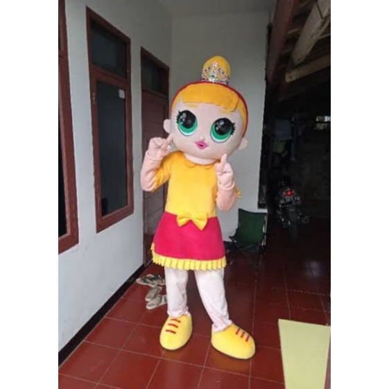 kostum badut lol kuning