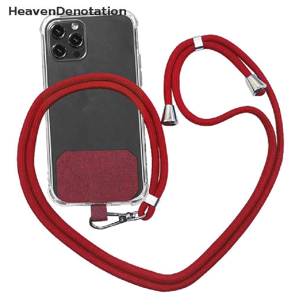 [HeavenDenotation] Universal Crossbody Nylon Patch Phone Lanyards Tali Ponsel Strap Lanyard HDV