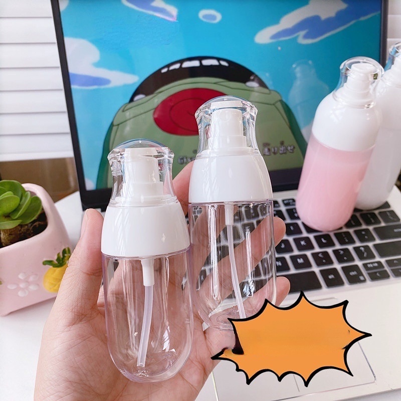 [Harga Grosir] 50ml Di Luar Ruangan Hidrasi Aksesoris Bertekanan Vakum Botol Semprot Portabel Perjalanan Dispenser Botol Kosmetik Botol Kosong Lotion Alat Sortir Sampel