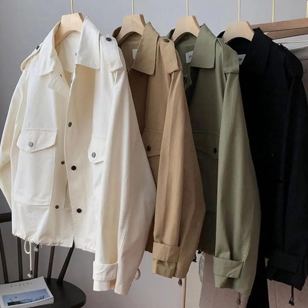 HOT SALE JAKET WANITA SUWON JACKET AMERICAN DRILL JAKET KOREAN STYLE