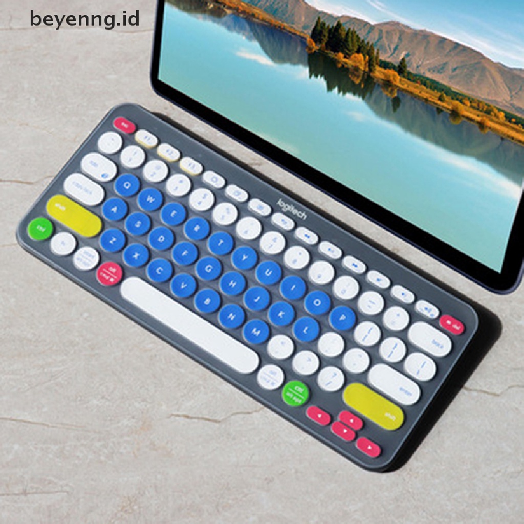 Beyen Cover Keyboard Wireless Untuk Logitech K380 Wireless Colorful US Soft Silicone ID