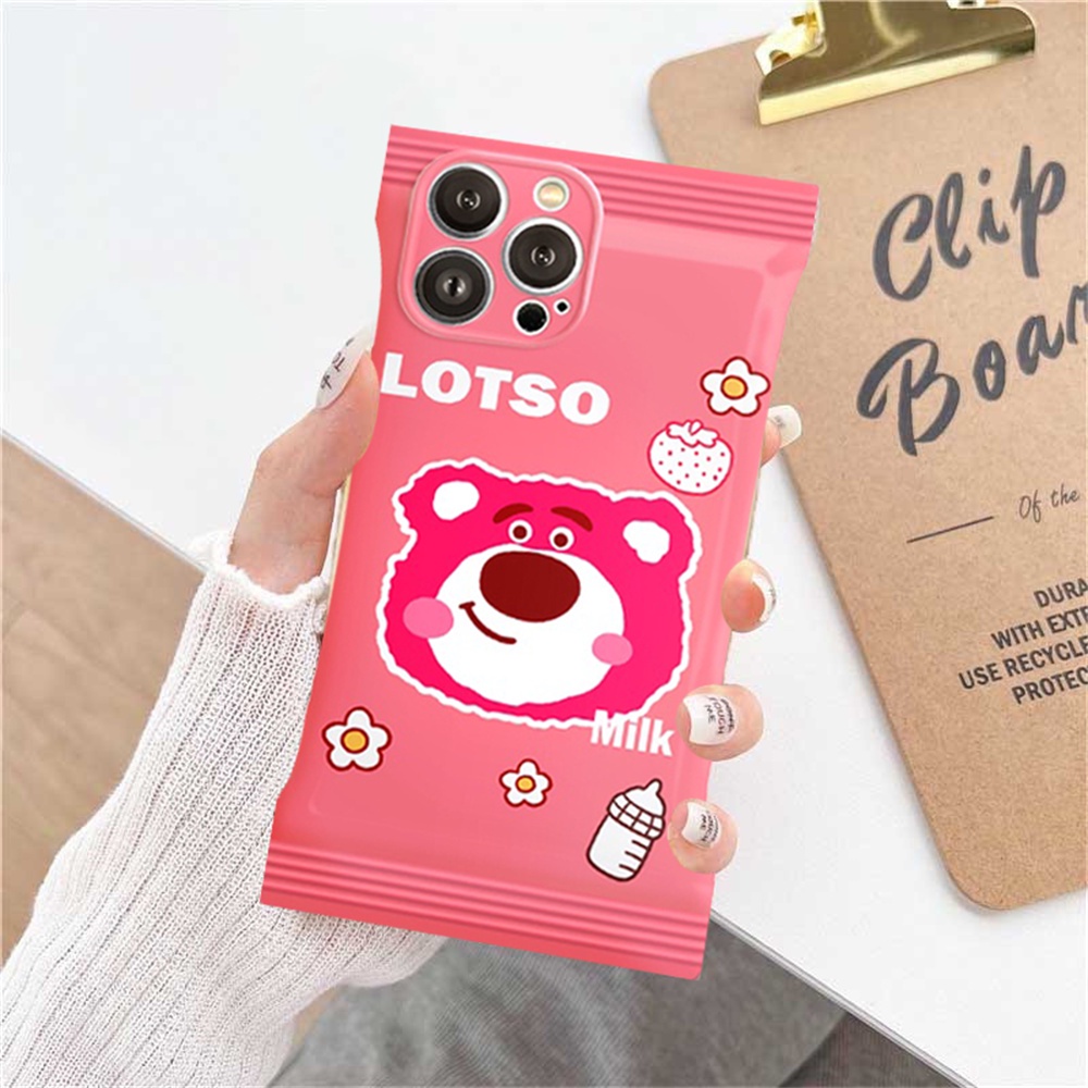 Realme C30 C31 C35 C21Y C25Y RealmeC11 C25 C17 C15 C12 C3 C2 Realme 8i 7i 5 5i 6i 7 Pro Kartun Lucu StellaLou Dan Manyo Strawberry TPU Phone Case Cover DGX