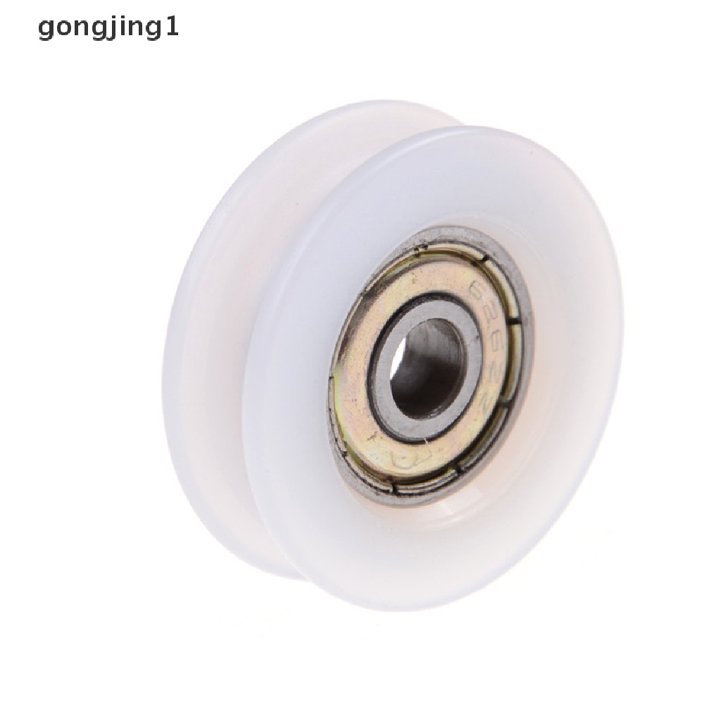 GGG New 6 * 30 * 10mm U Groove Metal Shield Nylon Pulley Wheels Roller Ball Bearings ID