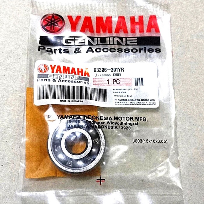 BEARING LAHER RODA BELAKANG YAMAHA VEGA,JUPITER Z, MX, FIZR,  6301 ORIGINAL