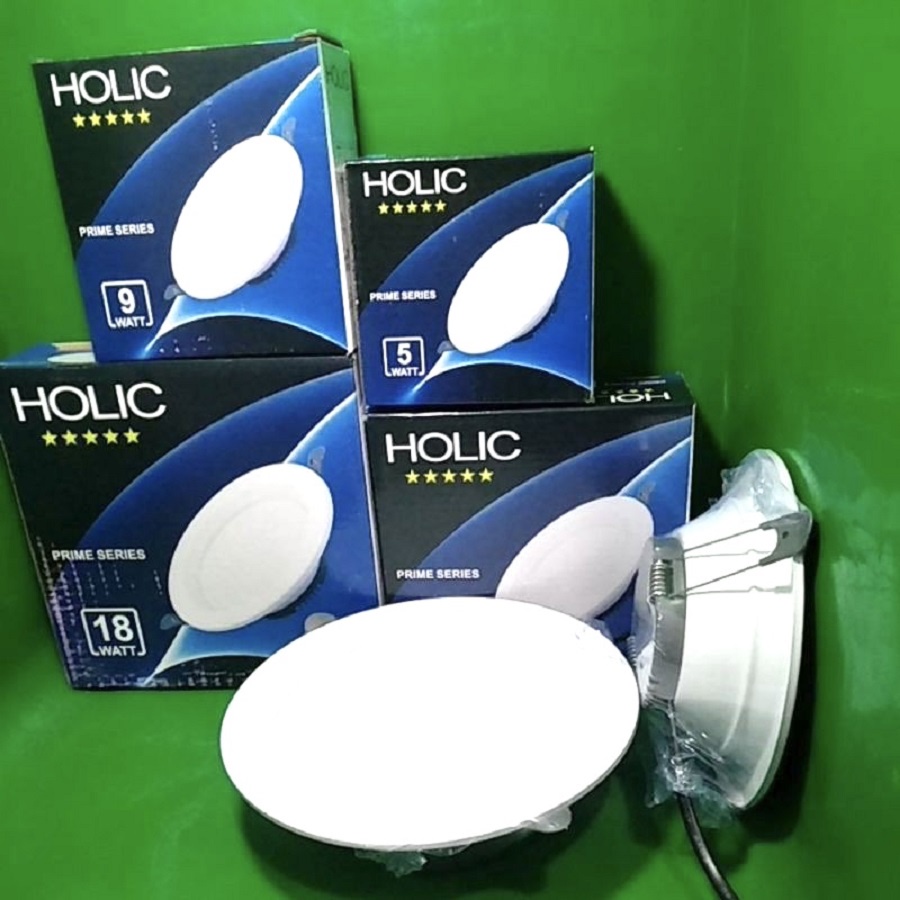 Lampu Led Panel Downlight Plafon Holic 18W 18 Watt Putih Kuning Terang