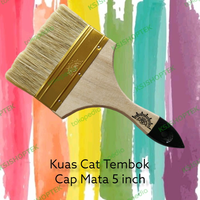 Kuas Carl Schlieper 5 inch / Tjap Mata / Kuas Cat Tembok per biji