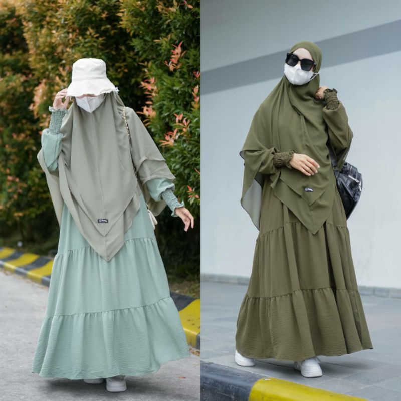 Gamis basic daily, gamis polos, gamis syari by Khumaira syari