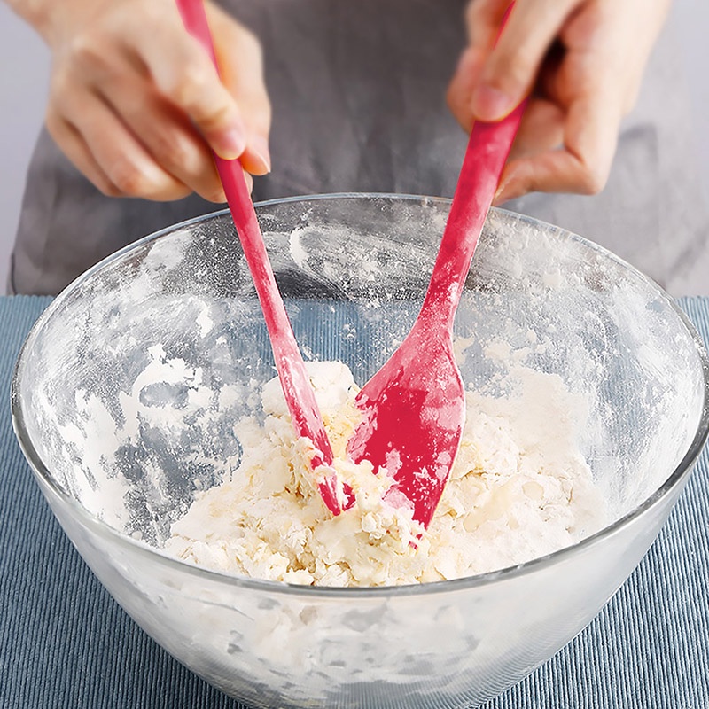 20/28CM Spatula Silikon Tahan Panas / Spatula Masak / Spatula Kue Spatula Silicon Tahan Panas