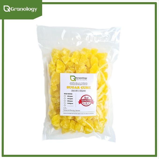 Organic Yellow Sugar Cubes / Gula Batu Kuning Organik (1 kilogram) by Granology