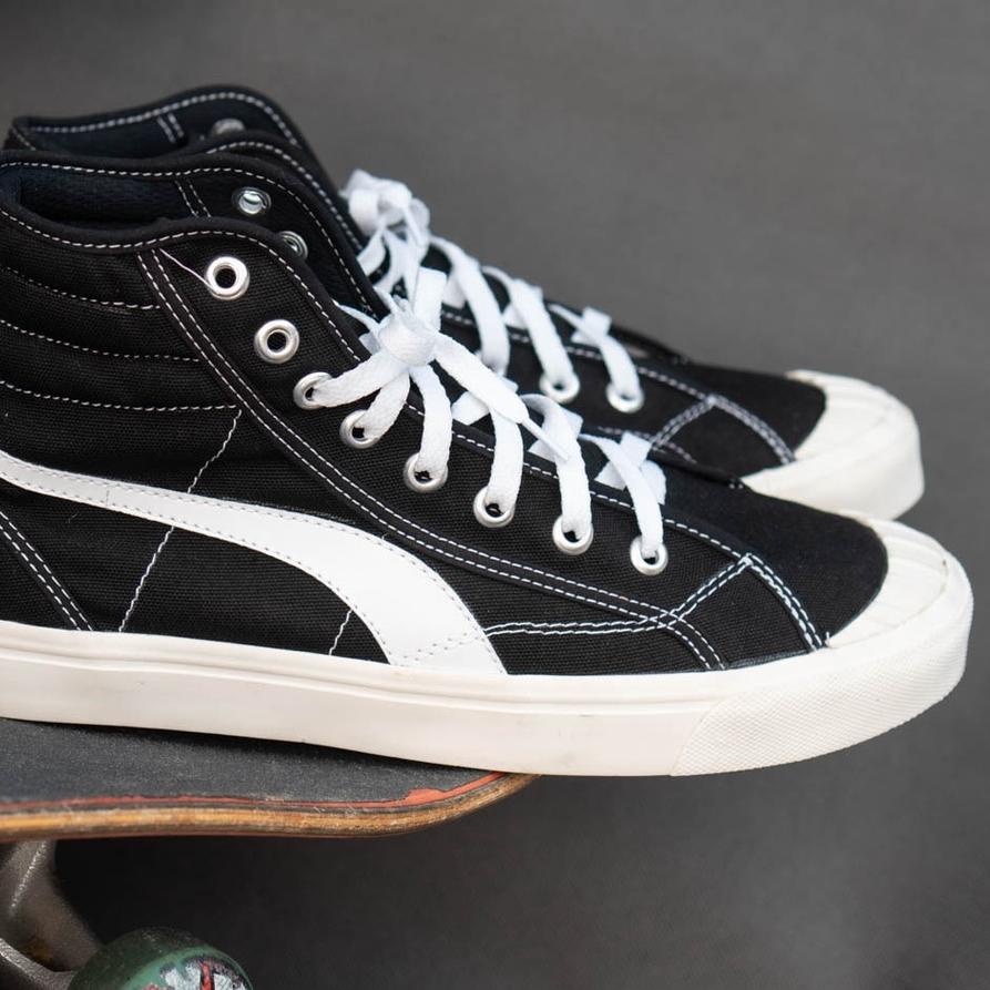 ☆ PAULMAY Sepatu Pria  Canvas Shoes High Black ◄