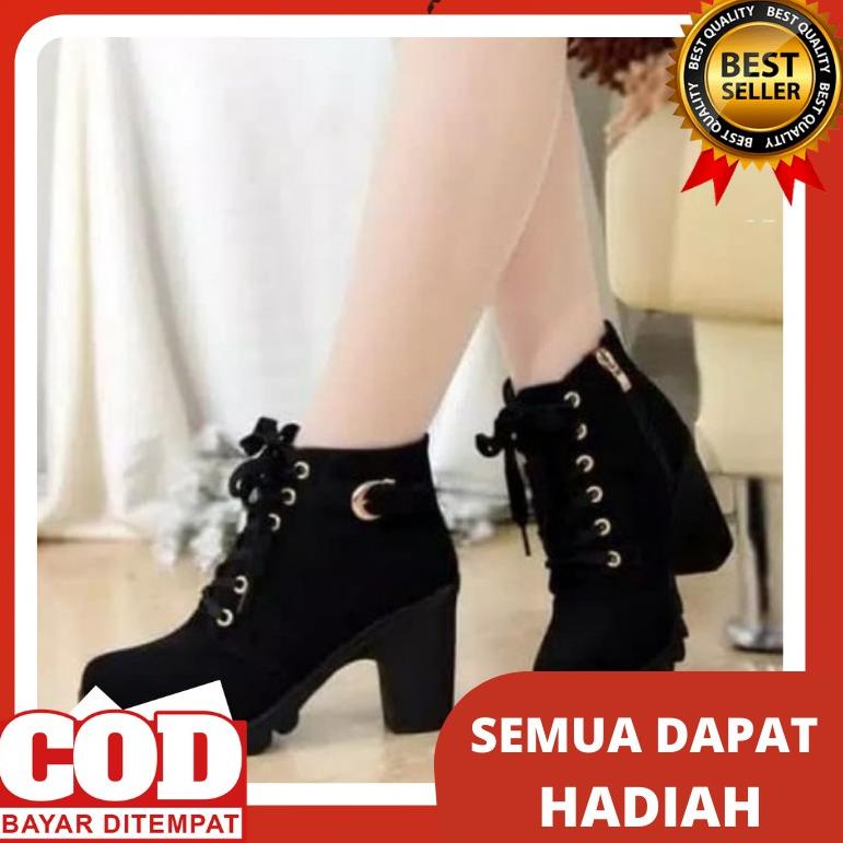 Viral Sepatu Boots Wanita Cewek Korea Boot Cewe Hiking Import  Kekinian Wanita Murah Keren Terbaru B