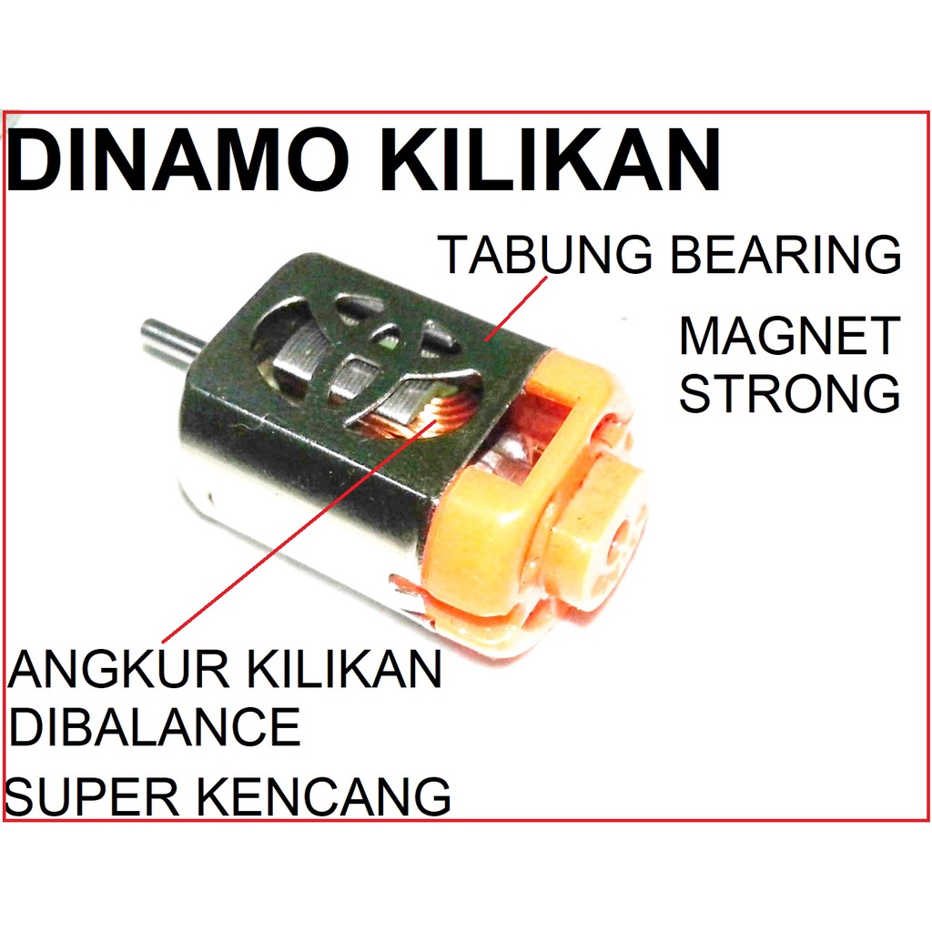 DINAMO super cepat KILIKAN TAMIYA MINI 4 WD SUPER CEPAT, TABUNG BEARING dan MAGNET STRONG(SELAMA