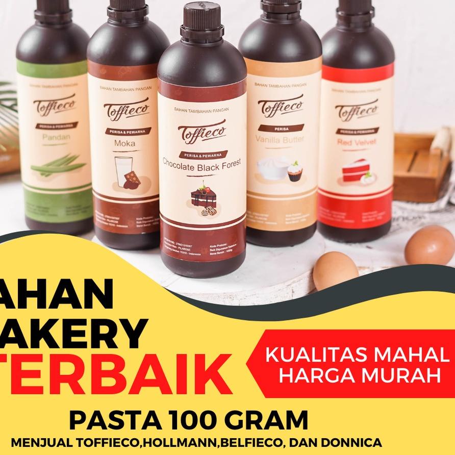 

℮ TERLENGKAP!! Toffieco Pasta 1 Kilogram Tofieco Mocca Super Vanilla Butter Pandan Coklat ➢