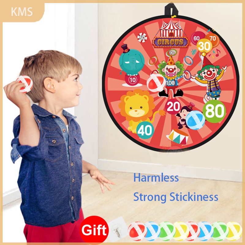 [Pengiriman Cepat] Bola Lempar Target Papan Anak Panah Mainan Lucu Lengket Bola Dart Board Mainan Pelatihan Serut Luar Ruangan Anak