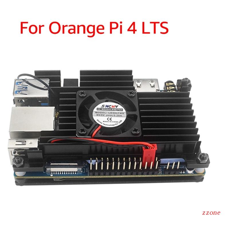 Zzz Fully Vented Alloy Cover Untuk Case Dengan Heatsink Kipas Pendingin Untuk Orange Pi 4lts