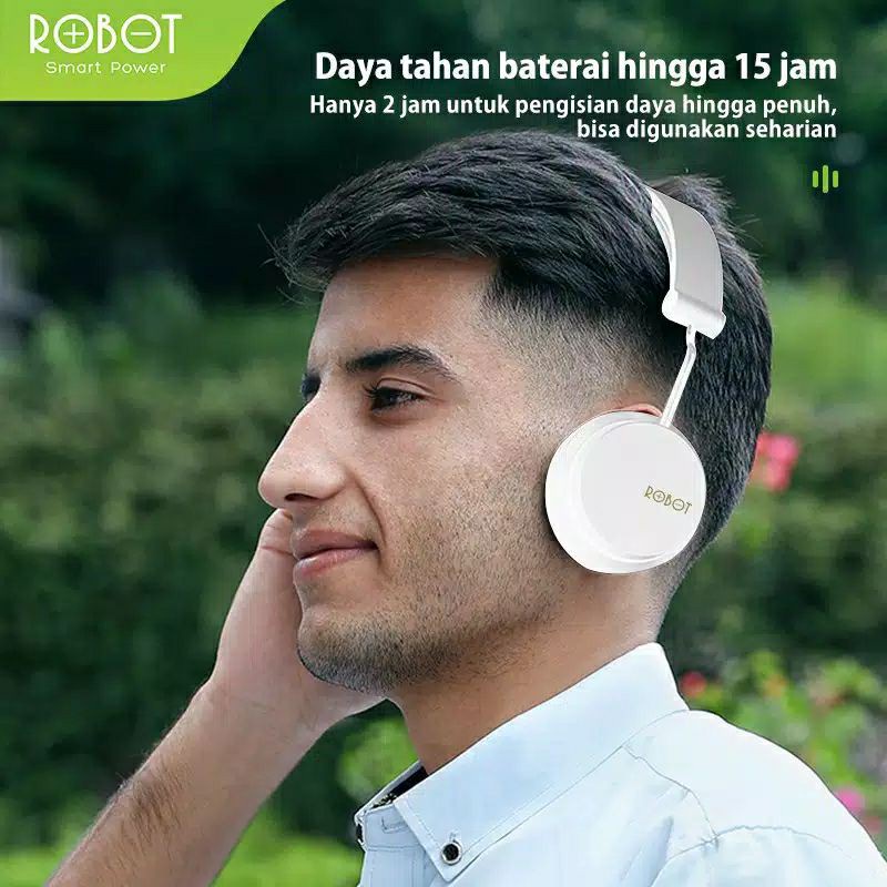 ROBOT Headphone Bluetooth Wireless Spirit H10 Headset Original