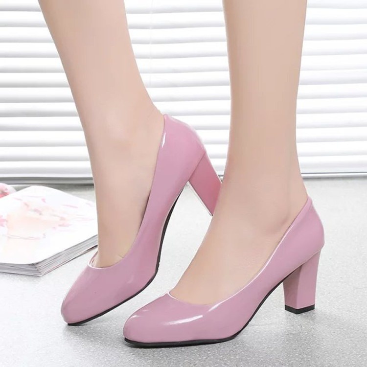 FD Sepatu Hak Wanita High Heels Formal Platform Hels Cewek Simpel HI-045