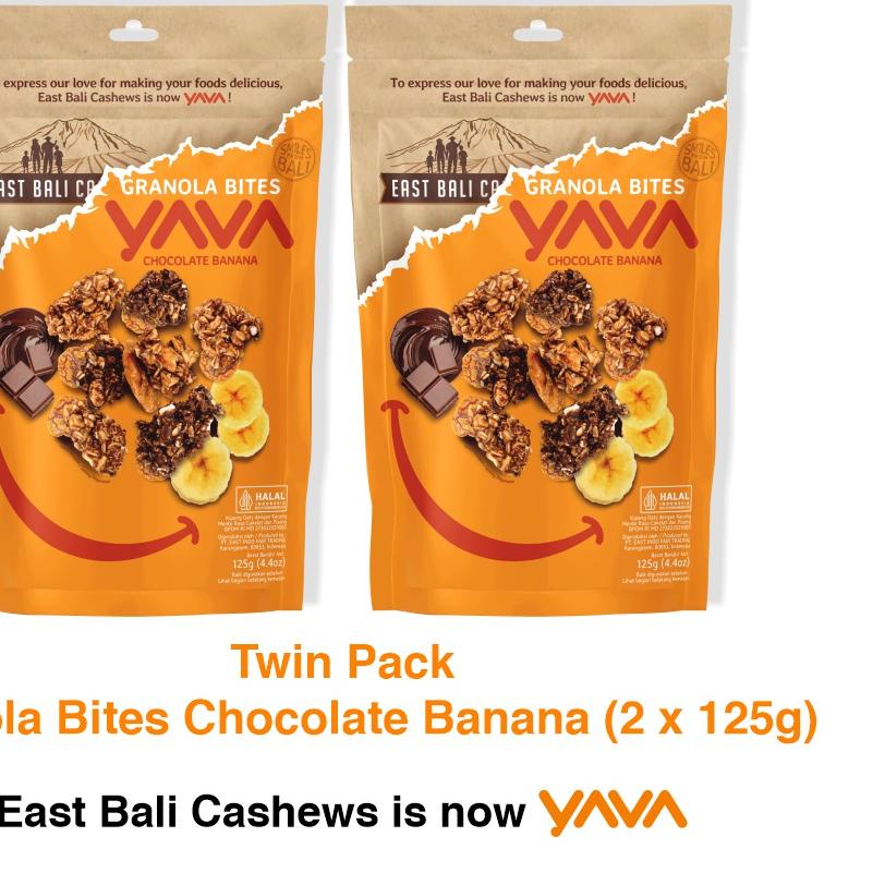 

☑ YAVA Twin Pack Granola Bites Chocolate Banana (2 x 125g) ➽