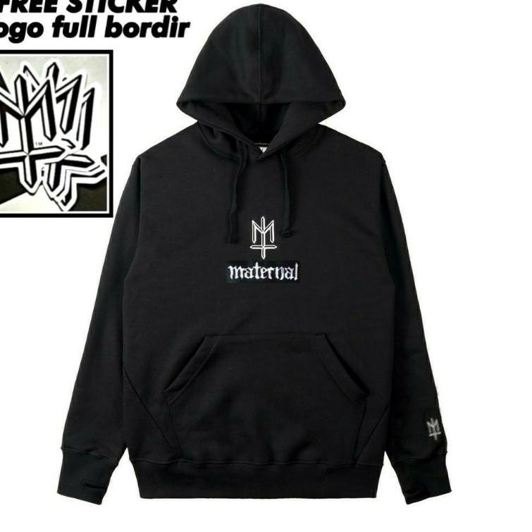 RECOMENDED Jaket Hoodie Maternal Disaster Hitam XXL XL L Jaket Distro