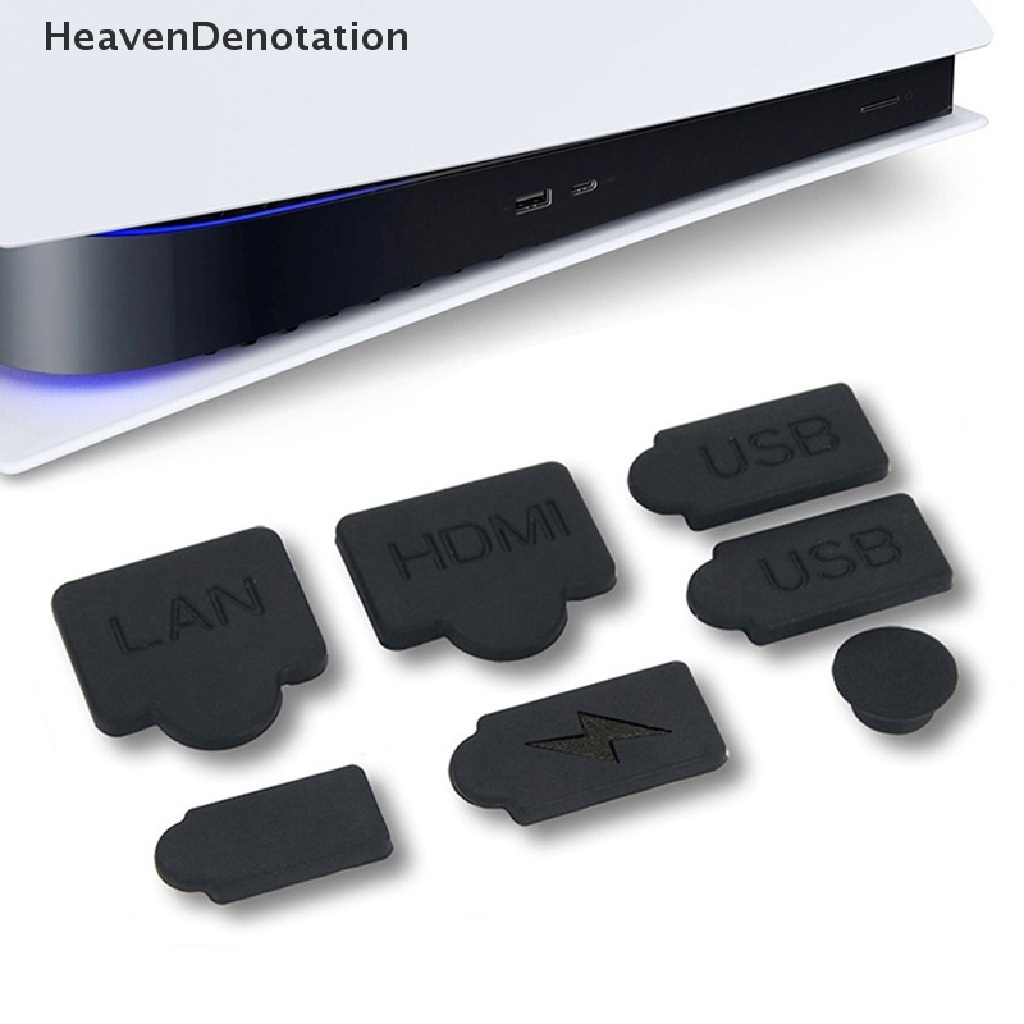 [HeavenDenotation] 7pcs Set Colokan Debu Silikon Antarmuka USB HDM Penutup Anti Debu Dustproof Plug HDV