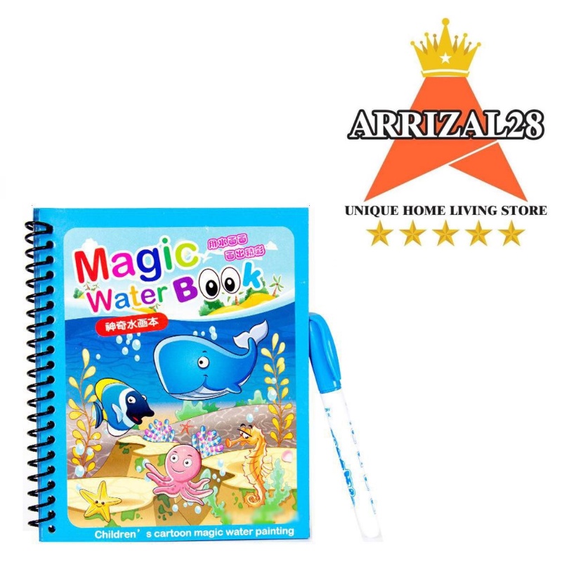 

*MAGIC WATER BOOK BUKU MENGGAMBAR AJAIB SPIDOL AIR