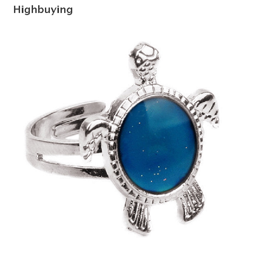 Hbid Fashion Chic 1PC Mood Ring Berubah Warna Turtle Adjustable Temperature Ring Glory