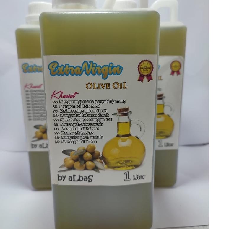 

♗ minyak zaitun extra virgin olive oil kemasan 1 liter original by aLBaS ❂