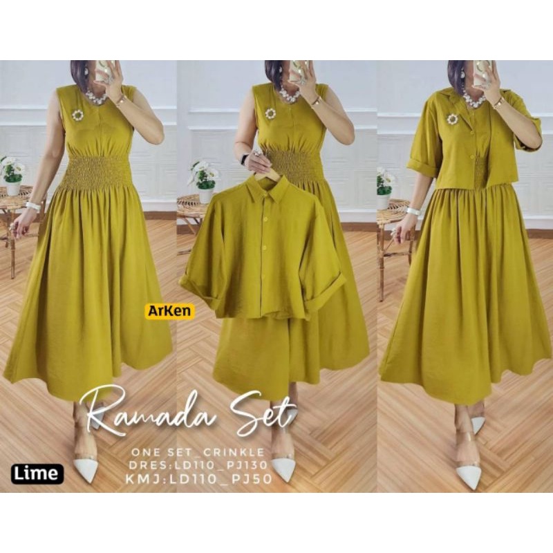BISA COD))BAJU/ RAMADA SET   BY ARKEN