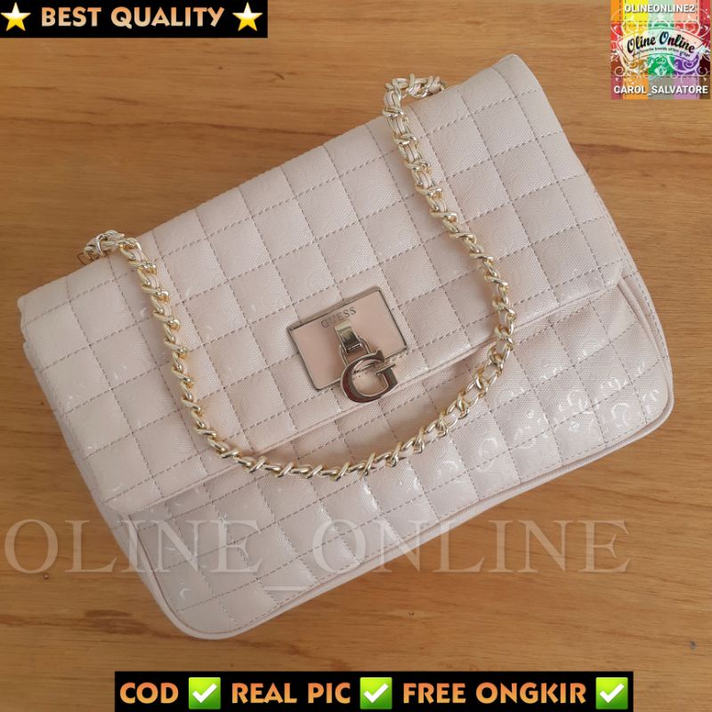 tas kobo spring collection 2023 wanita shoulder bag bahu punggung pundak office coating canvas elegant big quilted gs bag