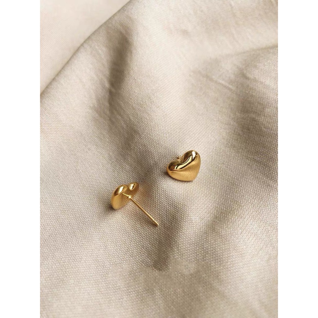 Anting Bentuk Hati | Sendok Garpu Bahan Stainless Steel | Anting Untuk Wanita | Anting Untuk Wanita | Aksesoris Wanita