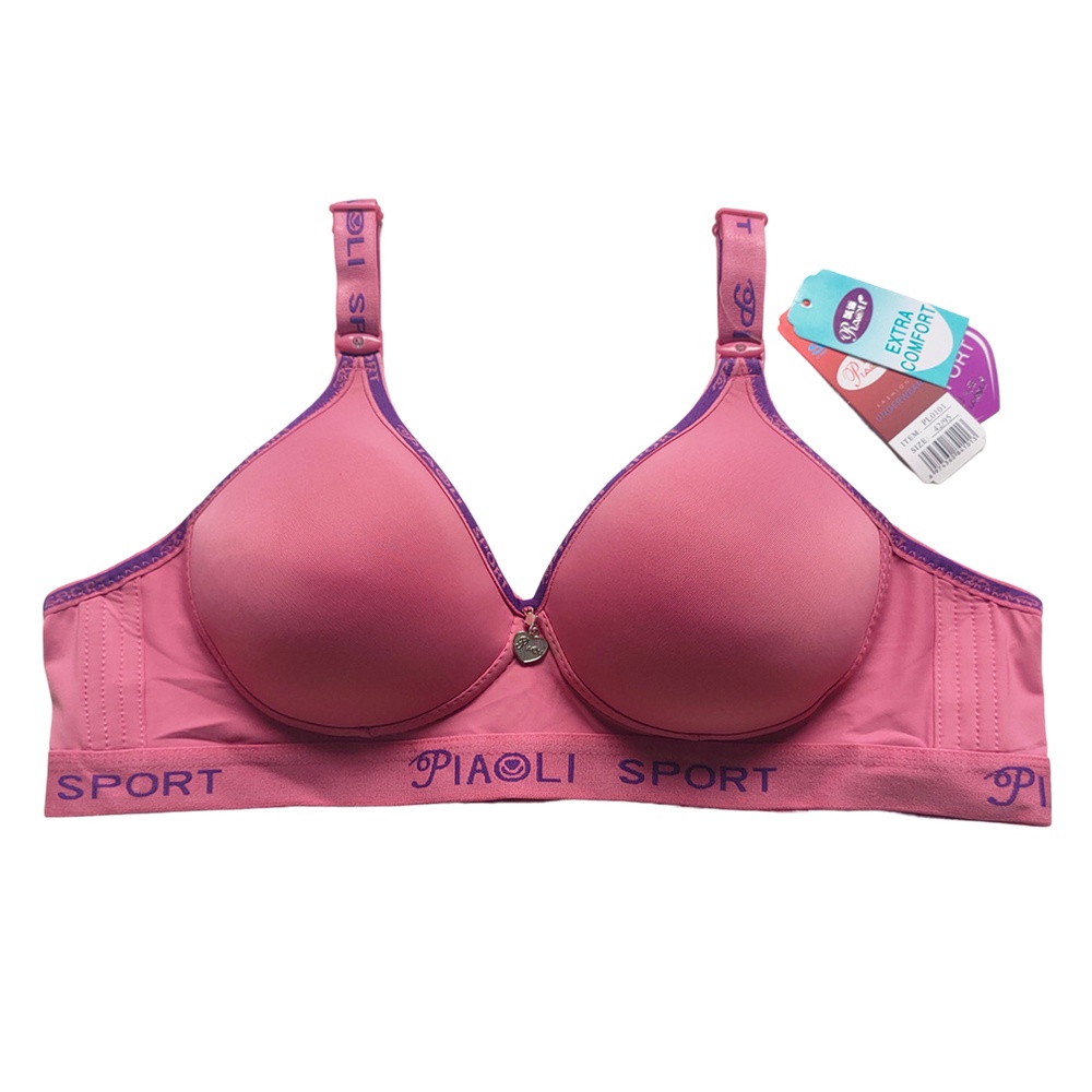 Bra PIAOLI SPORT 0101 SPORT Uk 36 - 42 Kait 3 Busa Push Up Non Kawat TOKO KEANULOVA