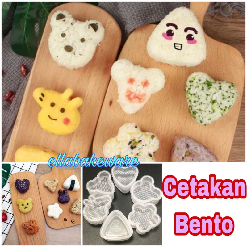 CETAKAN BENTO NASI ONIGIRI SUSHI MOLD CETAKAN ROTI BEKAL