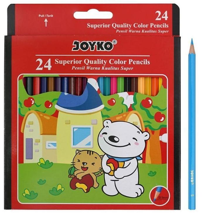 

Super Bintang Pensil Warna 24 Warna Panjang Joyko CP-24PB