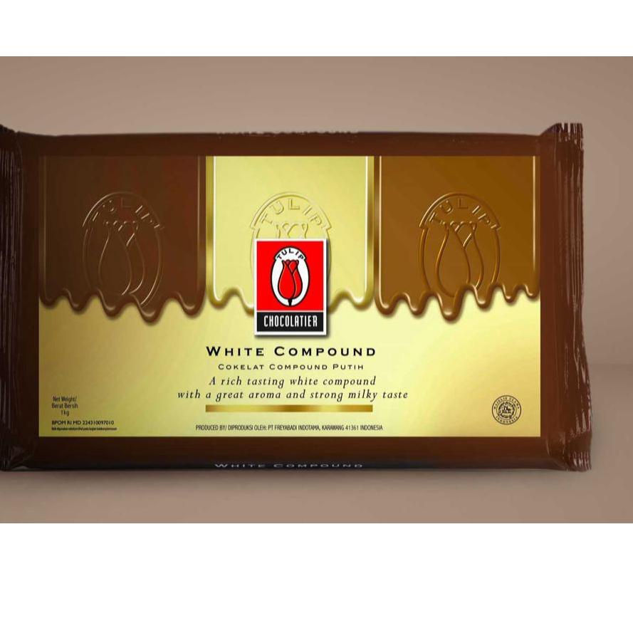 

♧ Coklat Tulip White Chocolate Compound 1kg ❆