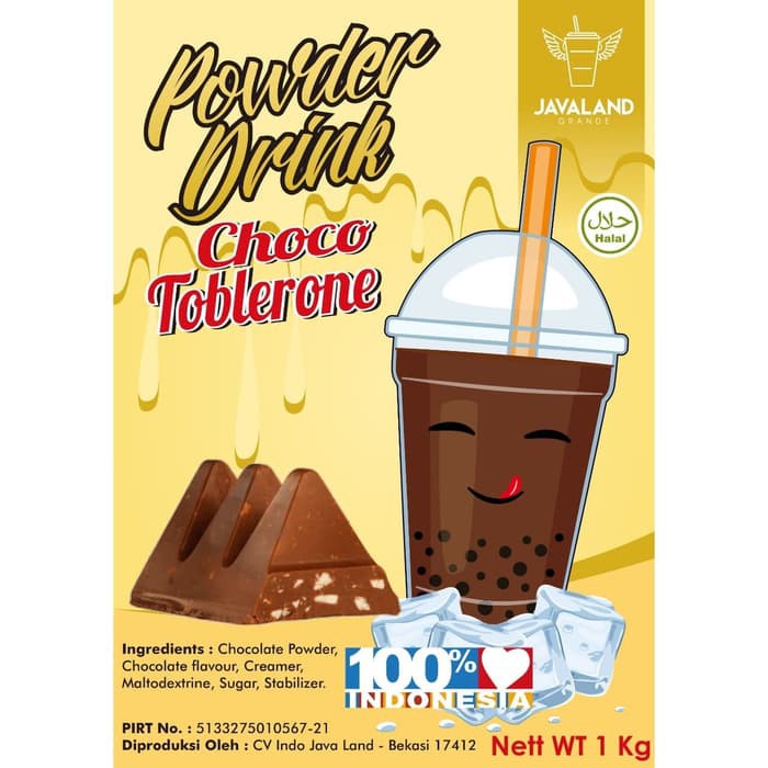 

✨NEW✨ -Bubuk Minuman Bubble Powder Drink Rasa Choco Peanut 1kg JAVALAND- 1.1.23