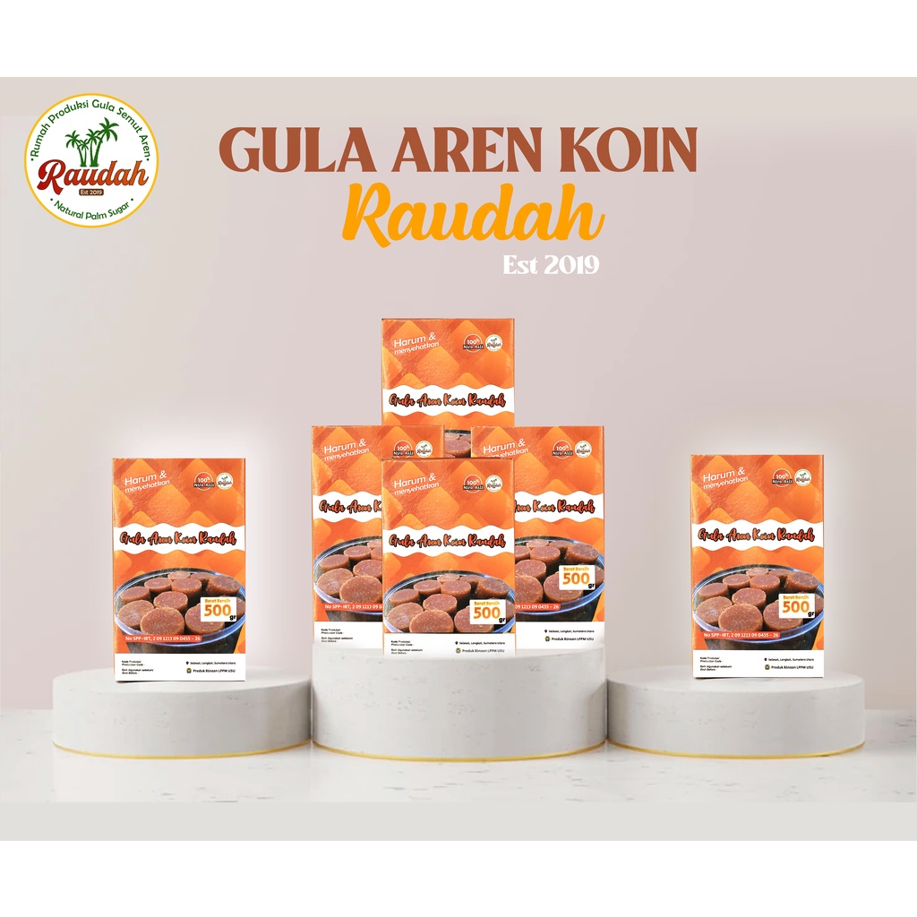 

GULA SEMUT AREN RAUDAH 500 gr