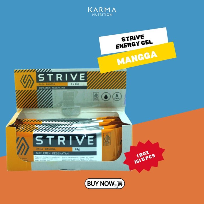 Strive Energy Gel Mangga - 24 gr x 5 sachet