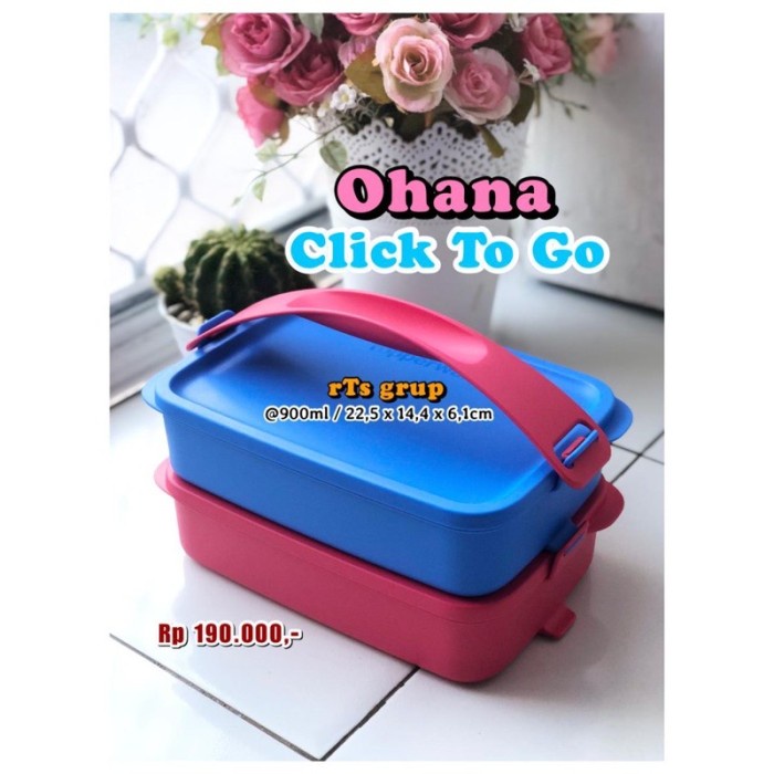 Rantang Rantang Tupperware Small Click To Go 2 Susun Lunch Box Kotak Bekal