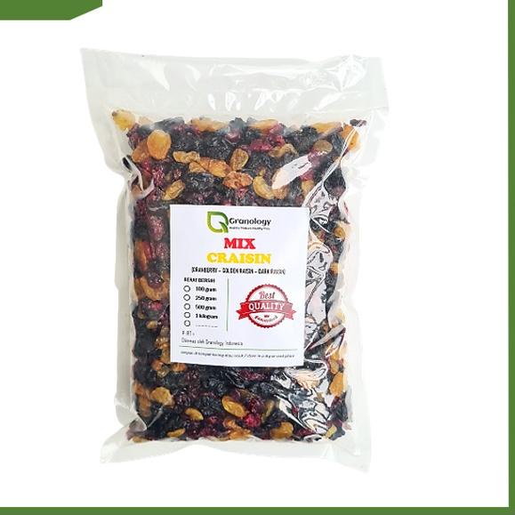 

☻ Mix Craisin 1 kilogram (Cranberry, Dark Raisin & Golden Raisin) by Granology ☀